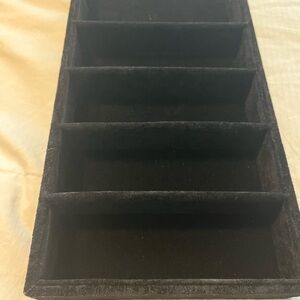 Tahari Home Black Velvet Organizer